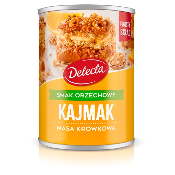 Delecta Kajmak masa krówkowa smak orzechowy 400 g