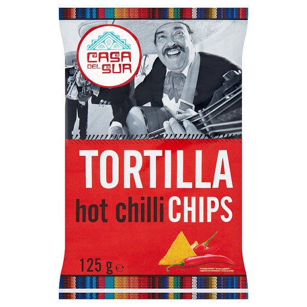 Casa del Sur Nachos o smaku chili 125 g