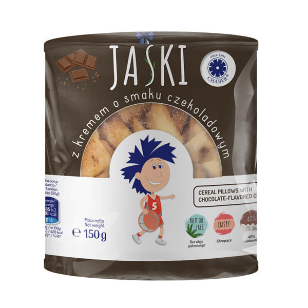 Płatki Jaśki poduszki z kremem smak czekoladowy
