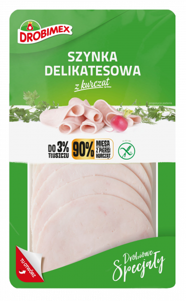 Szynka delikatesowa z kurcząt 100g