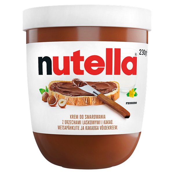 Nutella Krem do smarowania z orzechami laskowymi i kakao 230 g