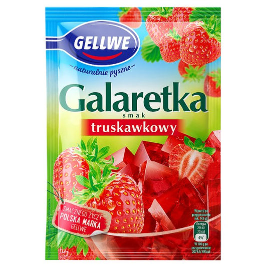 Gellwe Galaretka smak truskawkowy 72 g