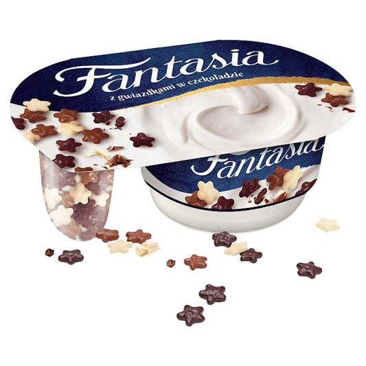 Fantasia Jogurt kremowy z gwiazdkami w czekoladzie 102 g