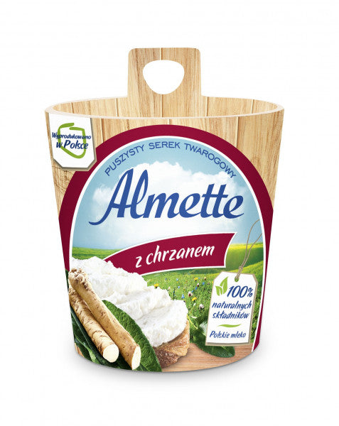 Almette Puszysty serek twarogowy z chrzanem 150 g