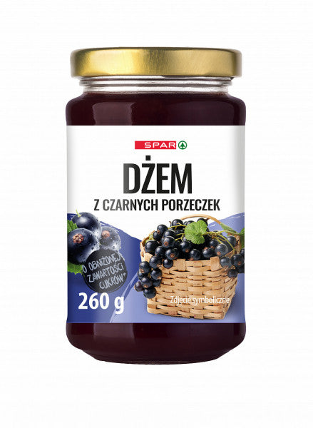 Spar dżem czarna porzeczka o obniżonej zawartości cukru