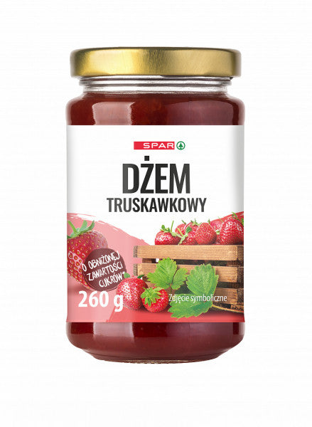 Spar dżem truskawka o obniżonej zawartości cukru