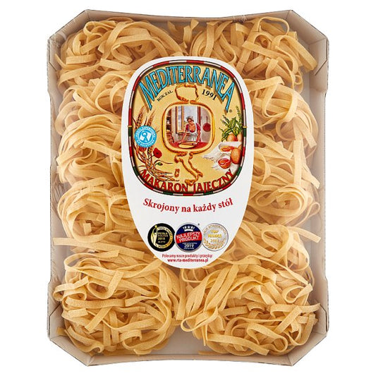Mediterranea Makaron jajeczny 104 wstążka szeroka 500 g